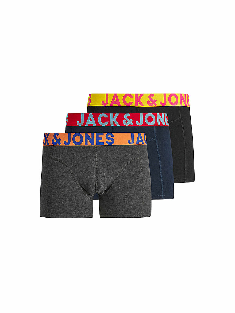 Jack & Jones Sugar Skull Boxer Briefs 3 Pack Black/Yellow S 10